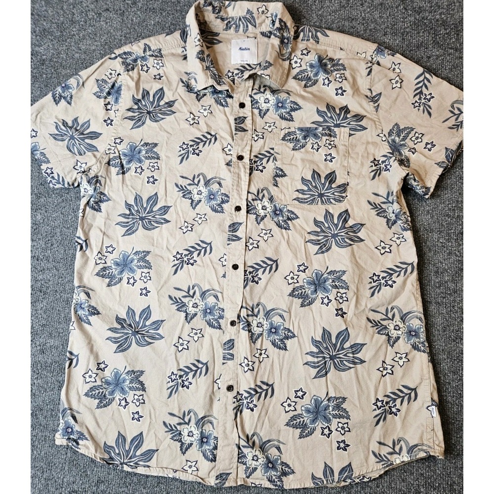 Katin Floral Hawaiian Aloha Shirt Size XL